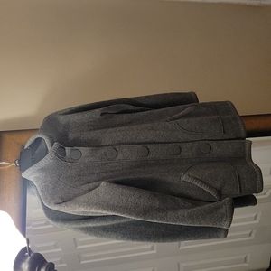 Jones New York Signature heavyweight wool sweater jacket.